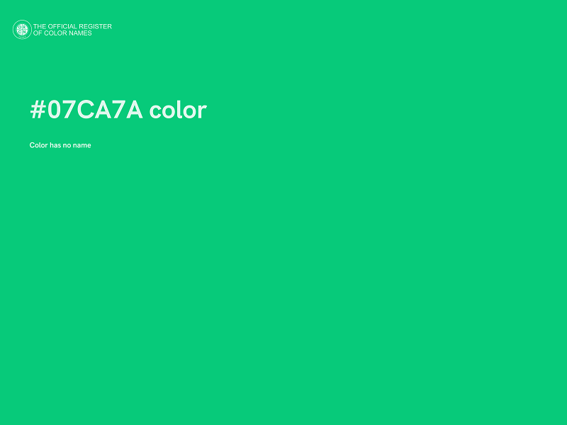 #07CA7A color image