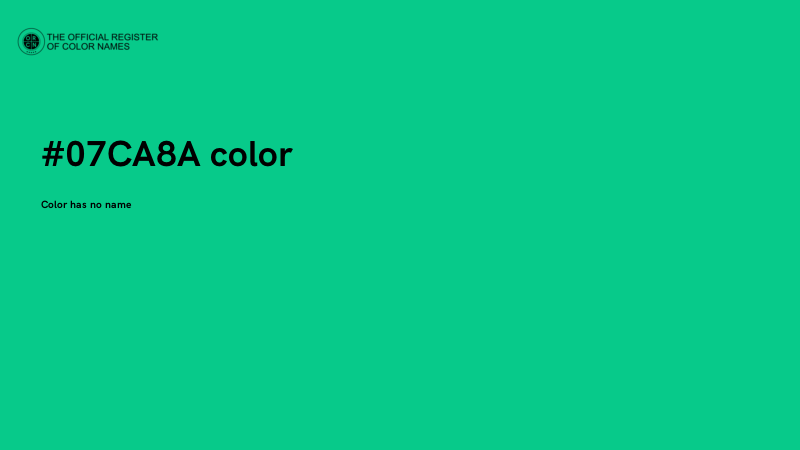 #07CA8A color image