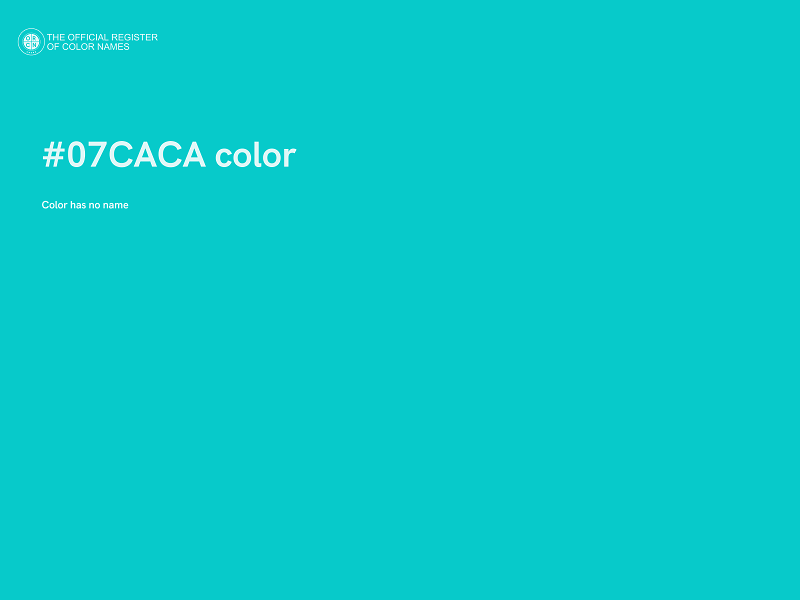 #07CACA color image