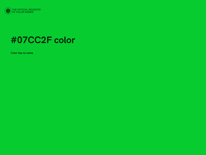 #07CC2F color image