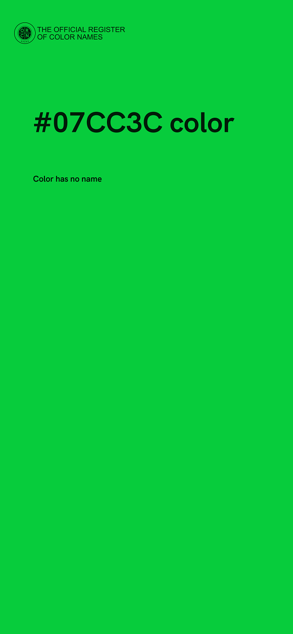 #07CC3C color image