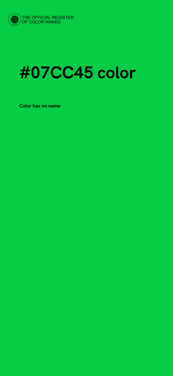 #07CC45 color image