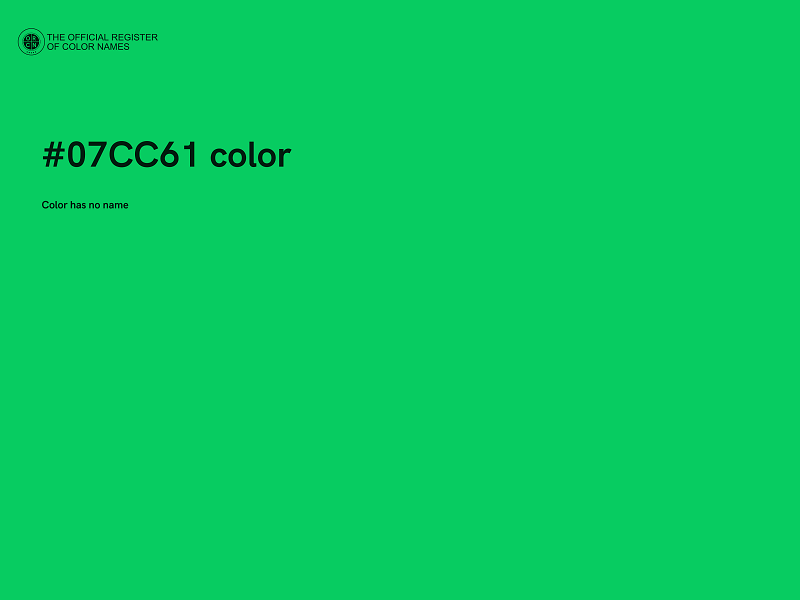 #07CC61 color image