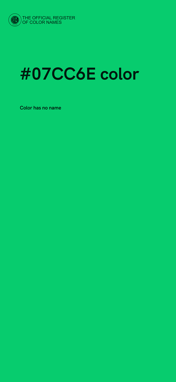 #07CC6E color image