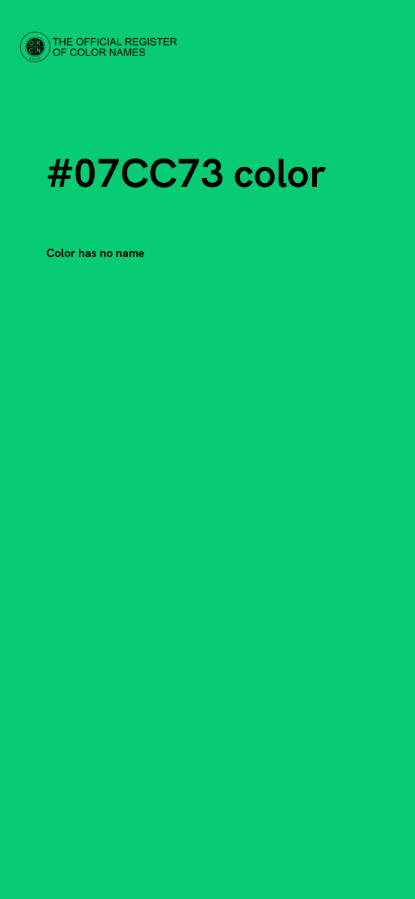 #07CC73 color image