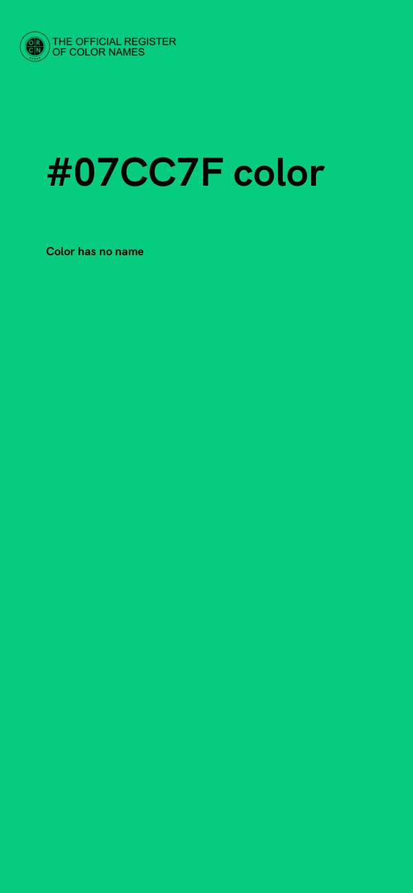 #07CC7F color image