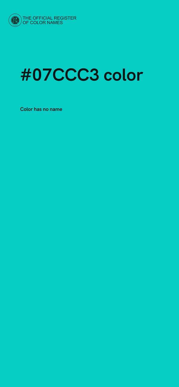 #07CCC3 color image