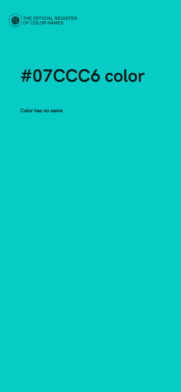 #07CCC6 color image