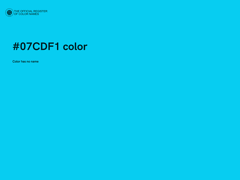 #07CDF1 color image