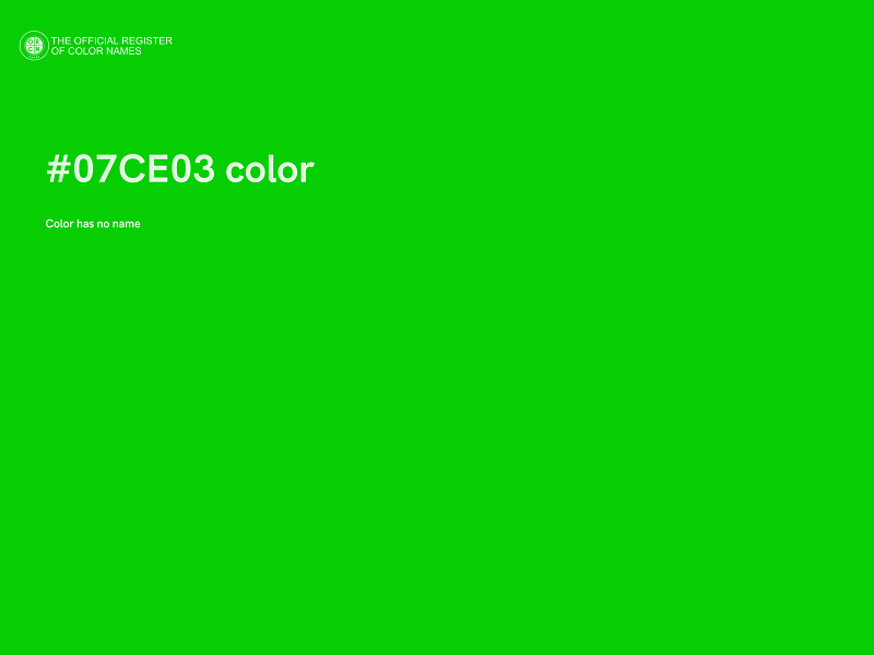 #07CE03 color image