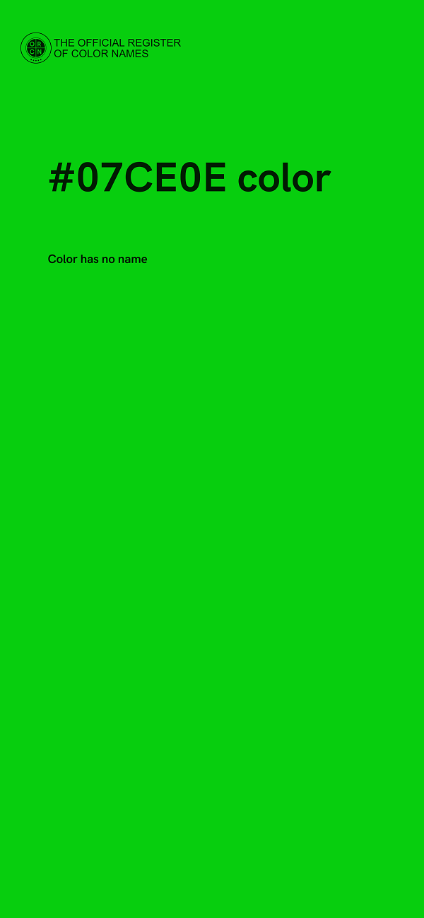#07CE0E color image