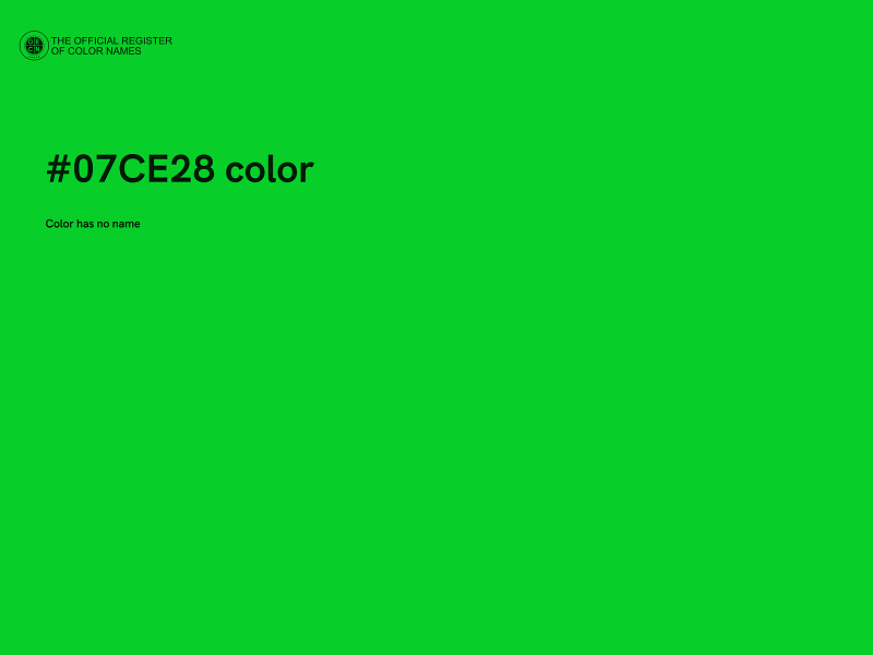 #07CE28 color image