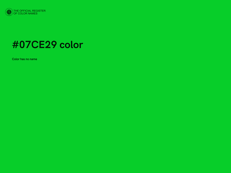 #07CE29 color image