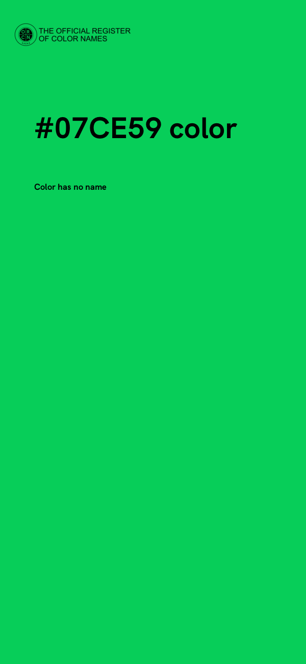#07CE59 color image