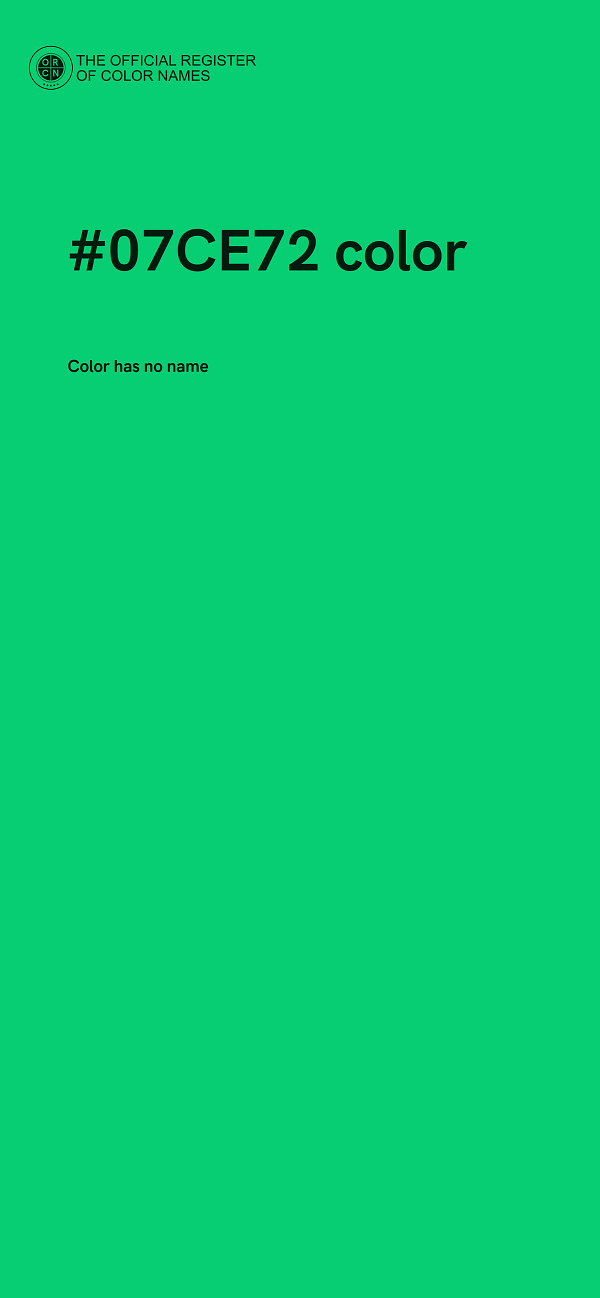 #07CE72 color image