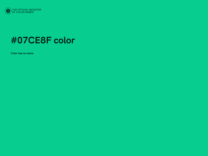 #07CE8F color image