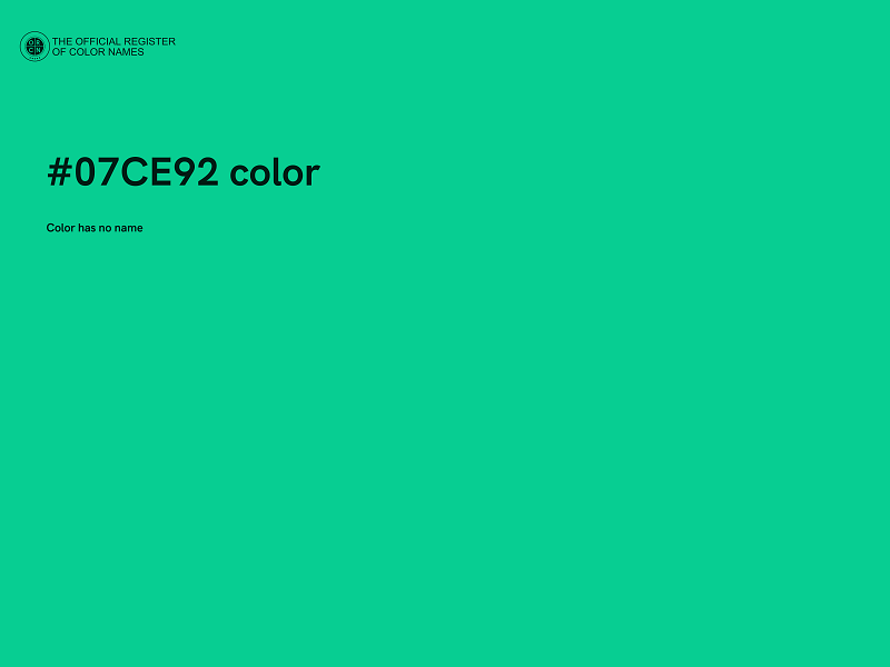 #07CE92 color image