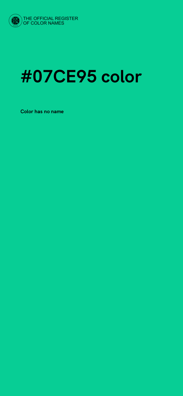 #07CE95 color image