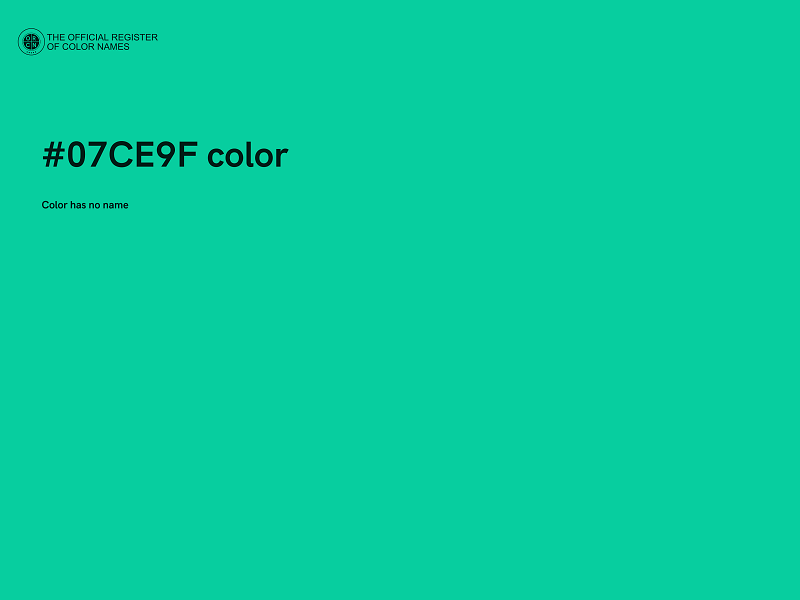 #07CE9F color image