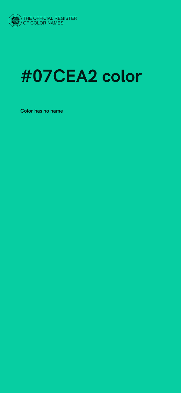 #07CEA2 color image