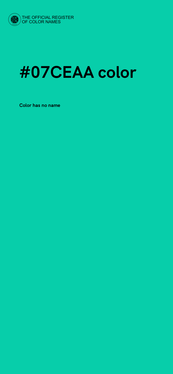 #07CEAA color image