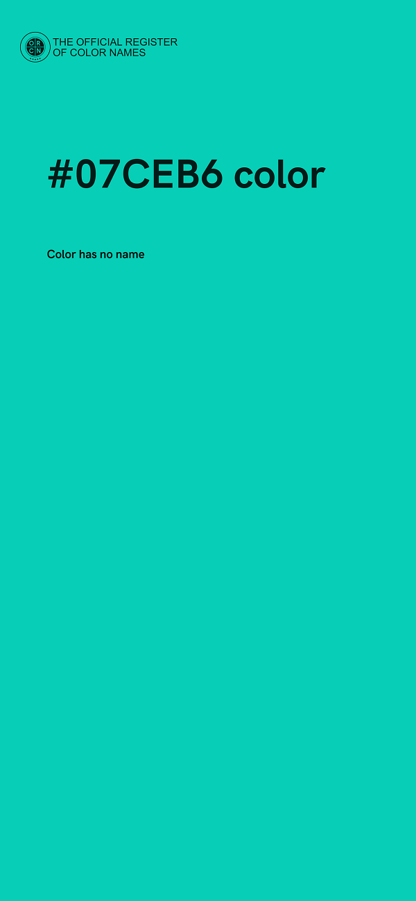 #07CEB6 color image