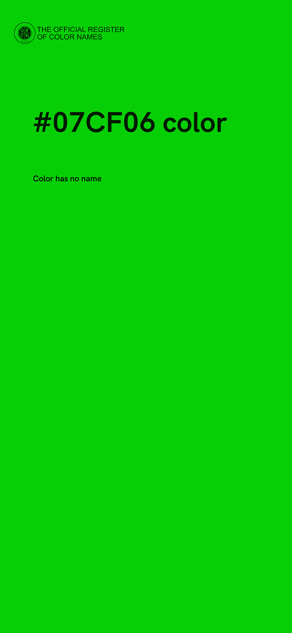 #07CF06 color image