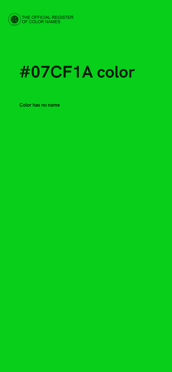#07CF1A color image
