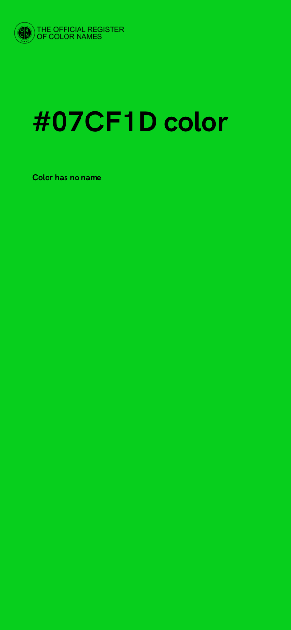 #07CF1D color image