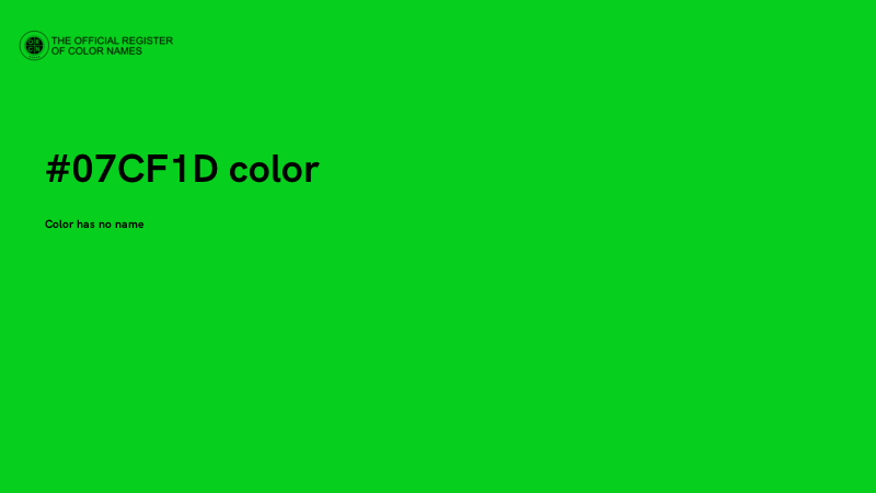 #07CF1D color image