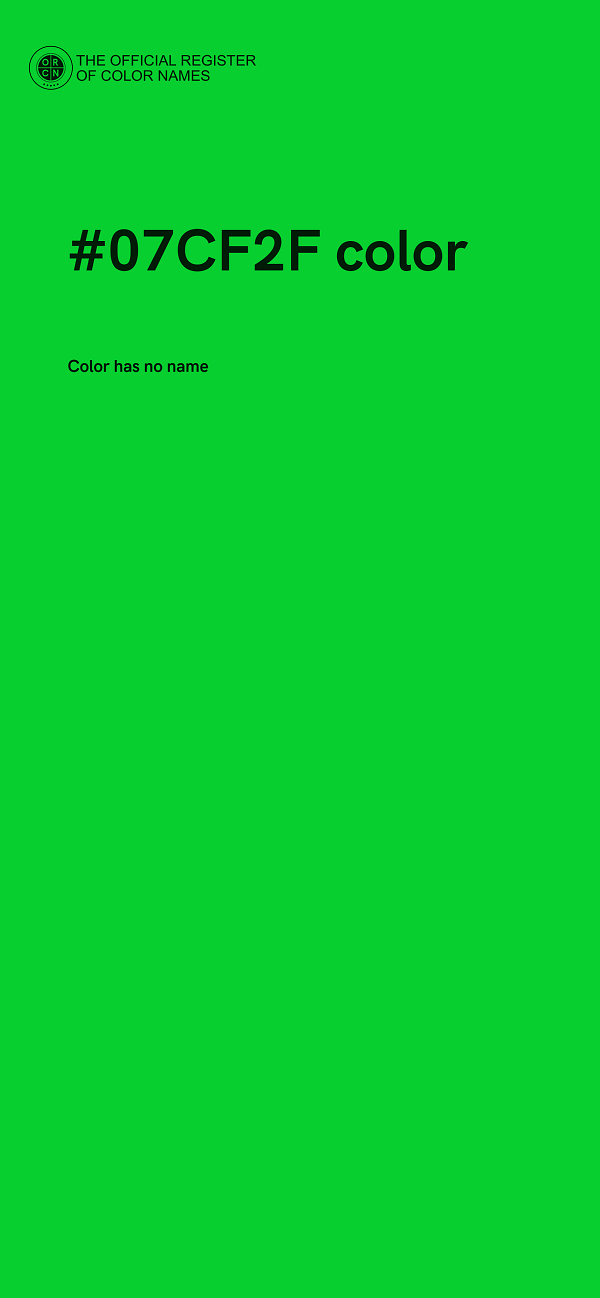 #07CF2F color image