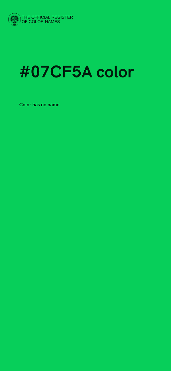 #07CF5A color image