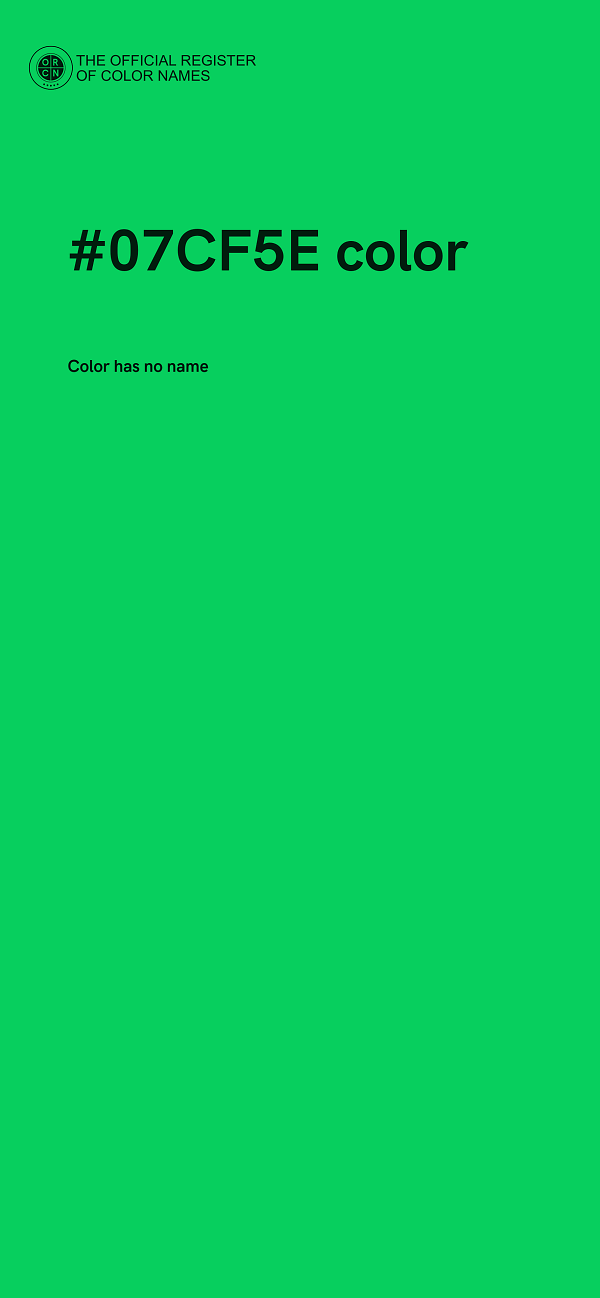 #07CF5E color image