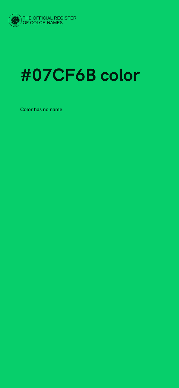 #07CF6B color image