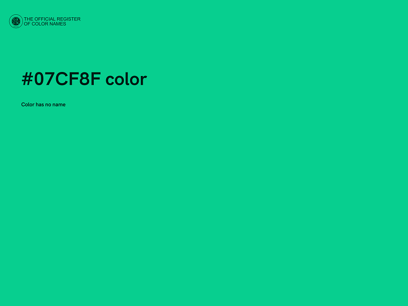 #07CF8F color image