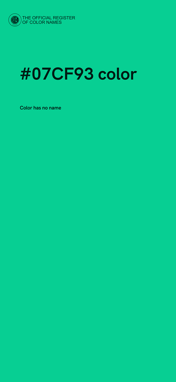#07CF93 color image