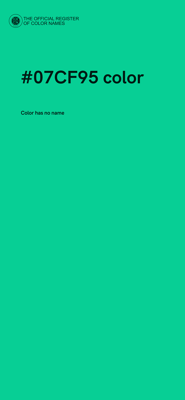#07CF95 color image