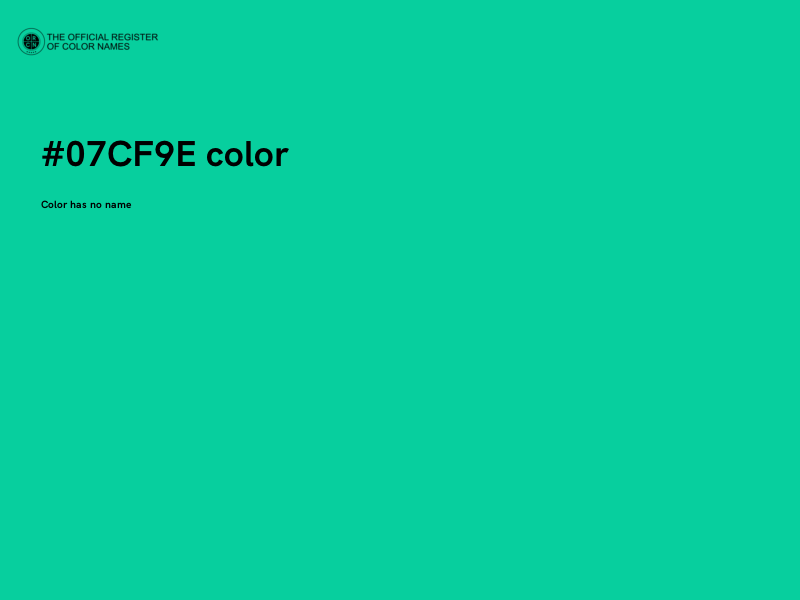 #07CF9E color image