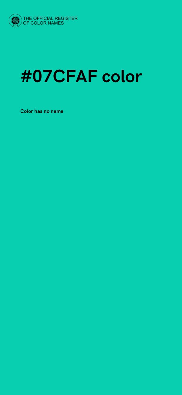 #07CFAF color image