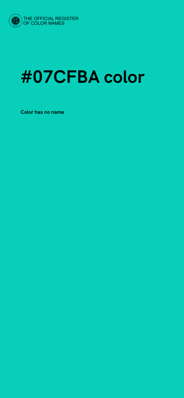 #07CFBA color image