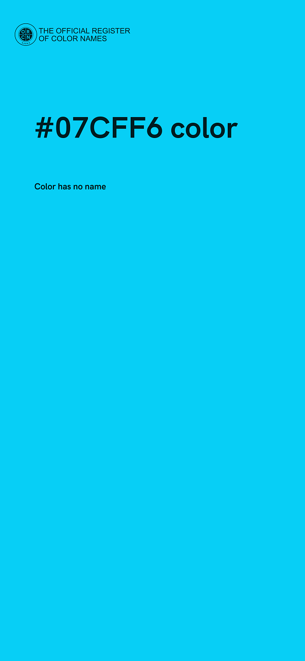 #07CFF6 color image