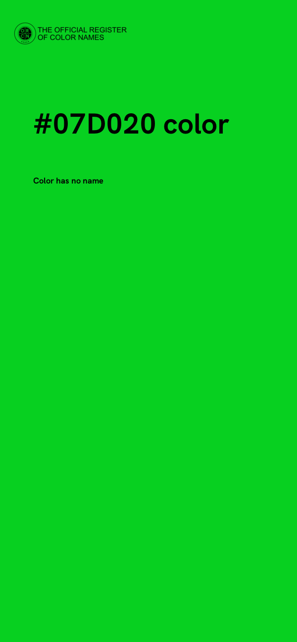 #07D020 color image