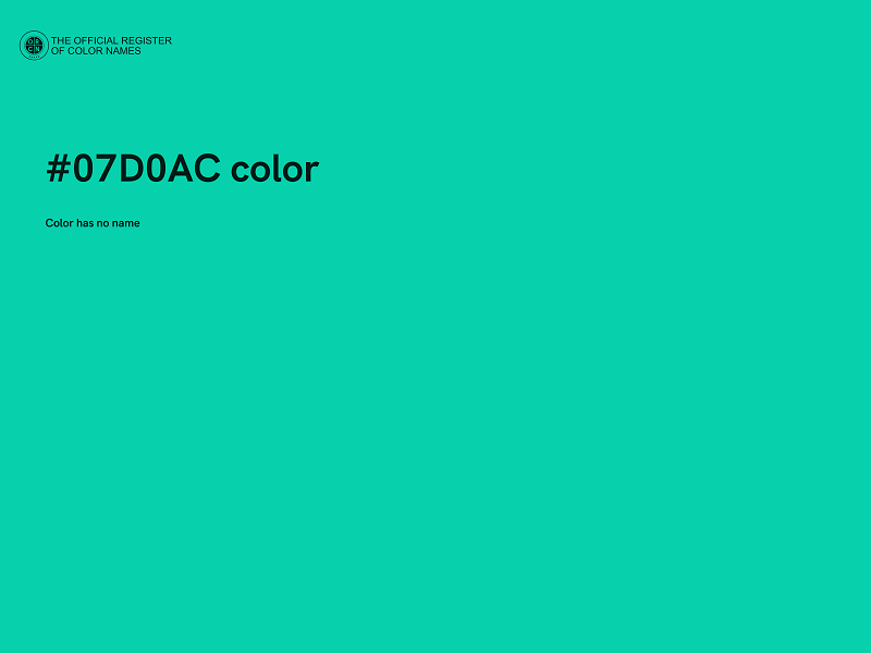 #07D0AC color image