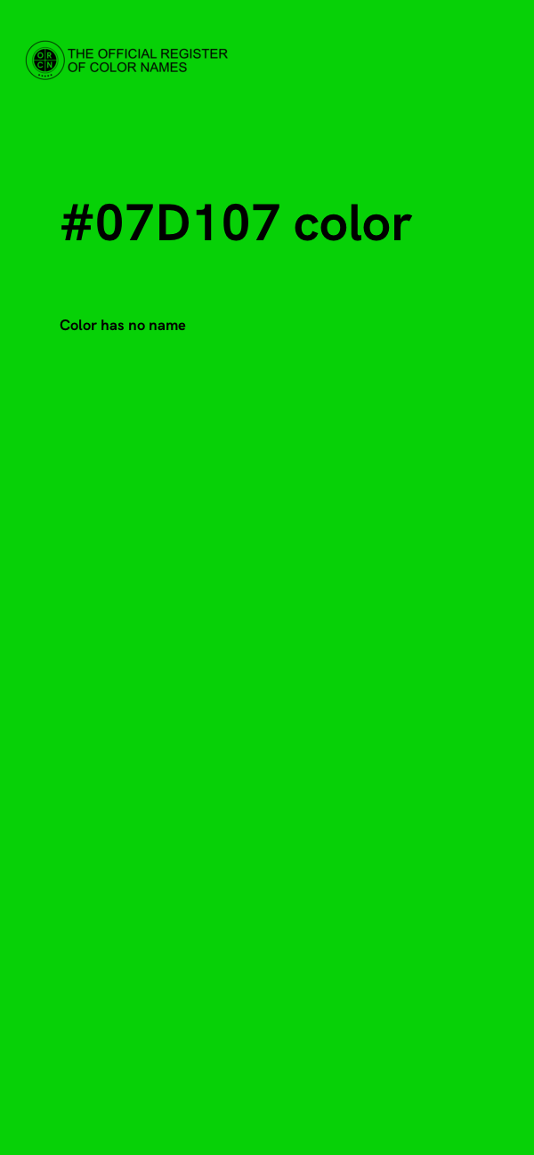 #07D107 color image