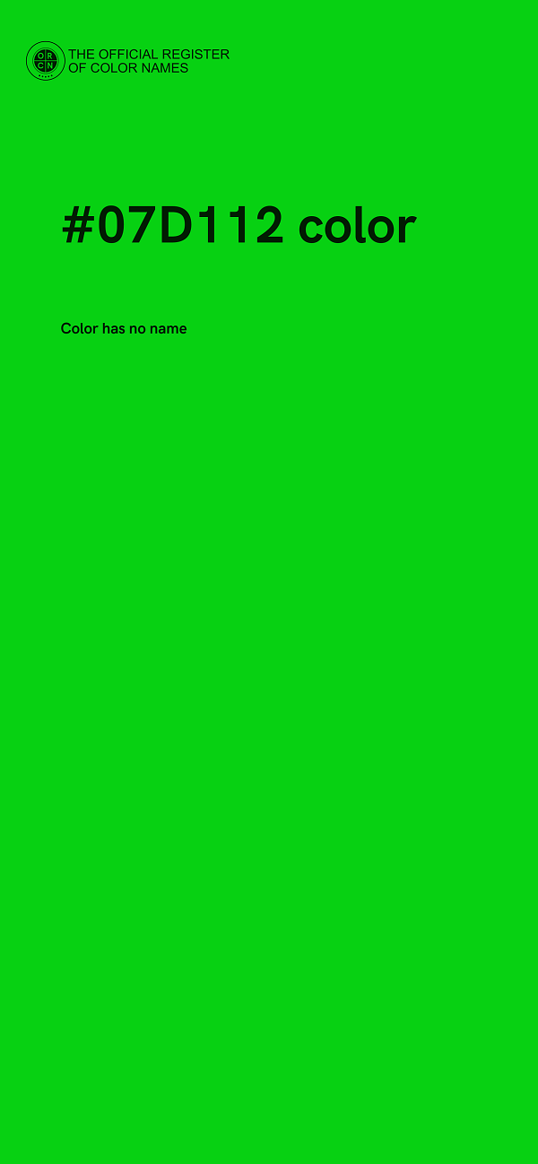 #07D112 color image