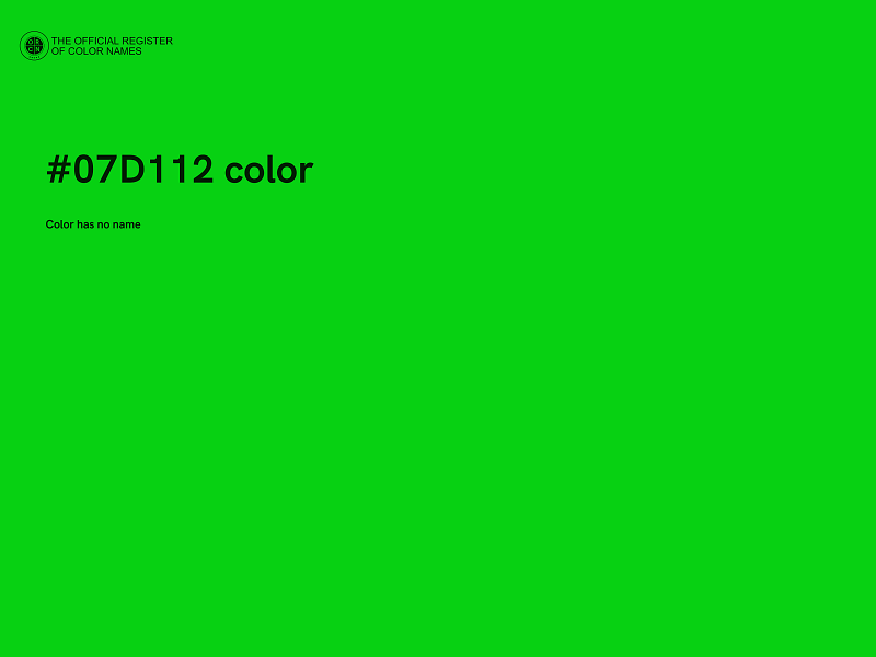 #07D112 color image