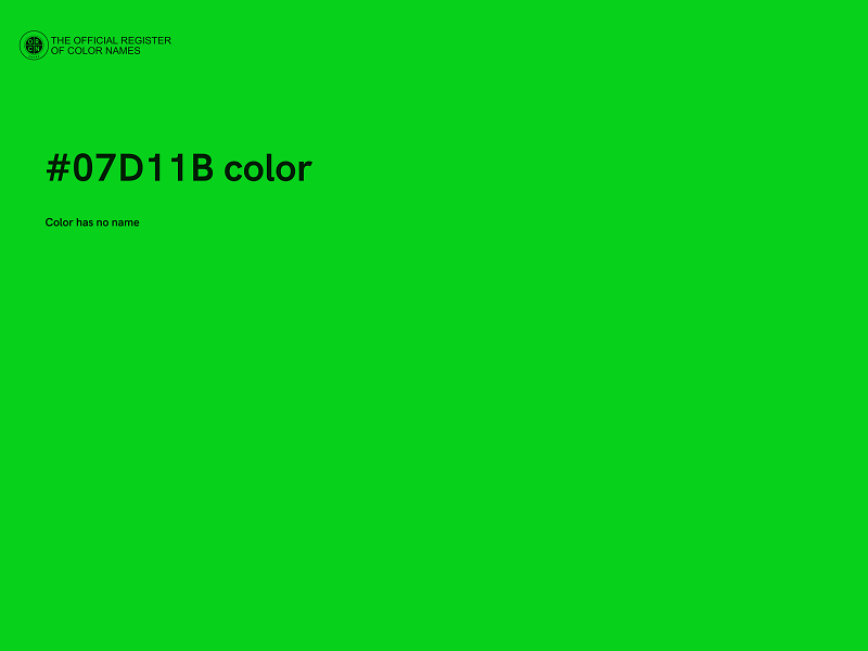 #07D11B color image