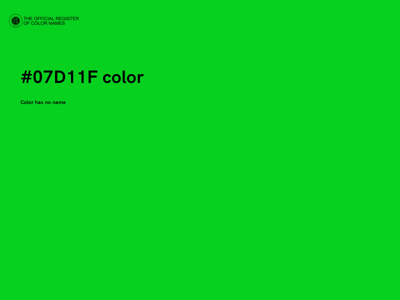 #07D11F color image