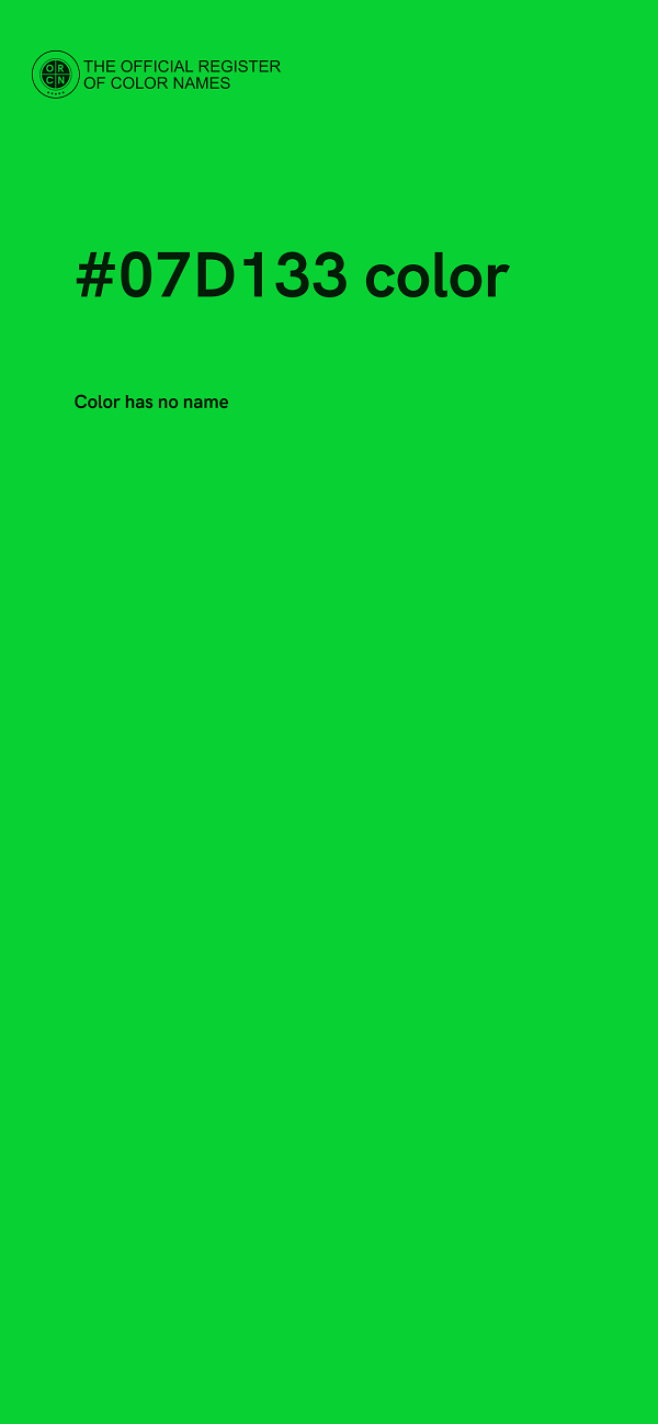 #07D133 color image