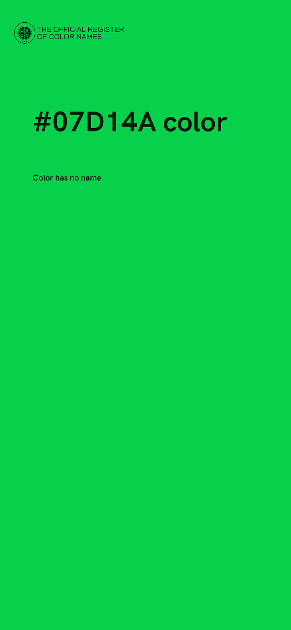 #07D14A color image